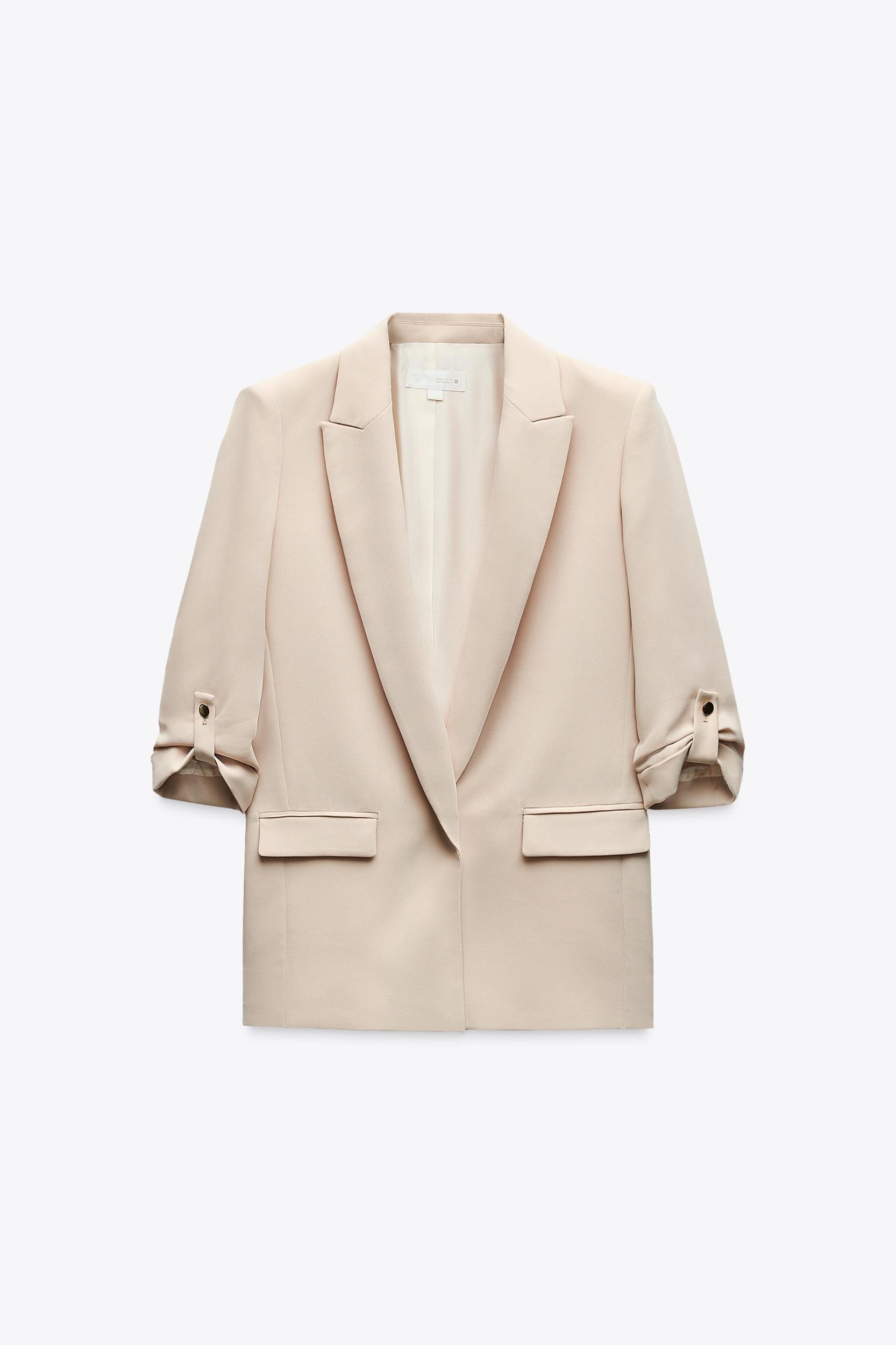 BLAZER WITH ROLLED-UP SLEEVES Product Image