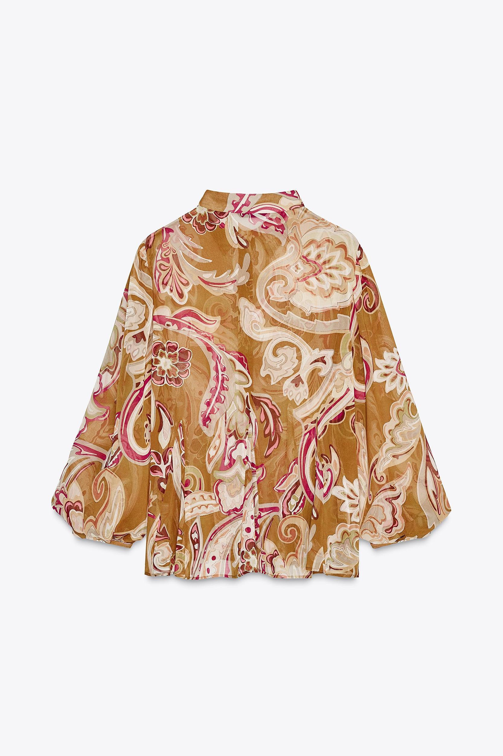 SEMI-SHEER PRINTED SHIRT Product Image