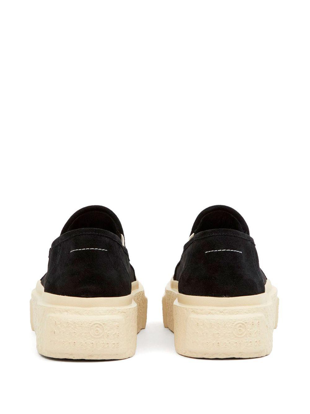 numbers-motif slip-on sneakers Product Image