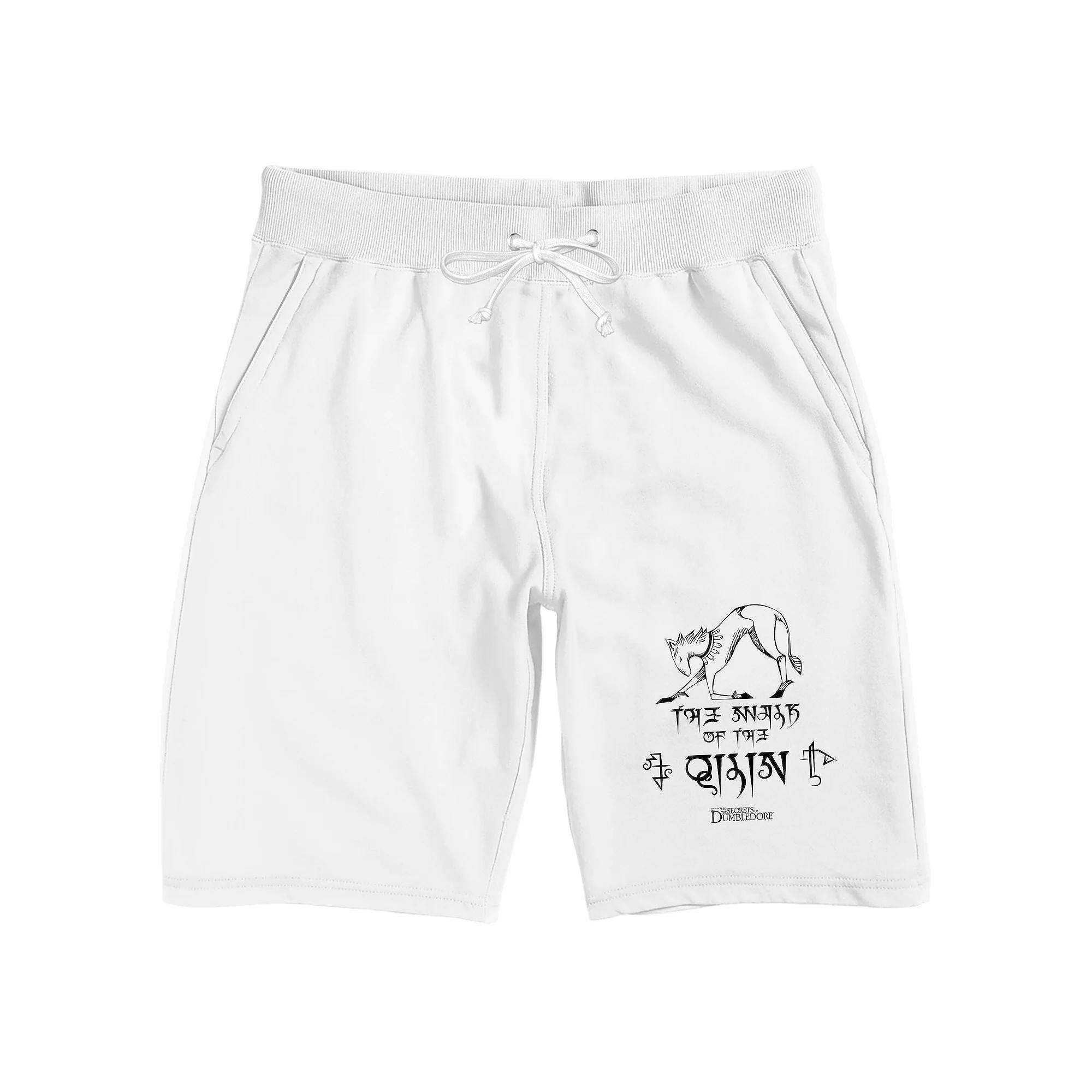 Men's Fantastic Beasts Thunderbird Sleep Shorts, Size: Large, White Product Image