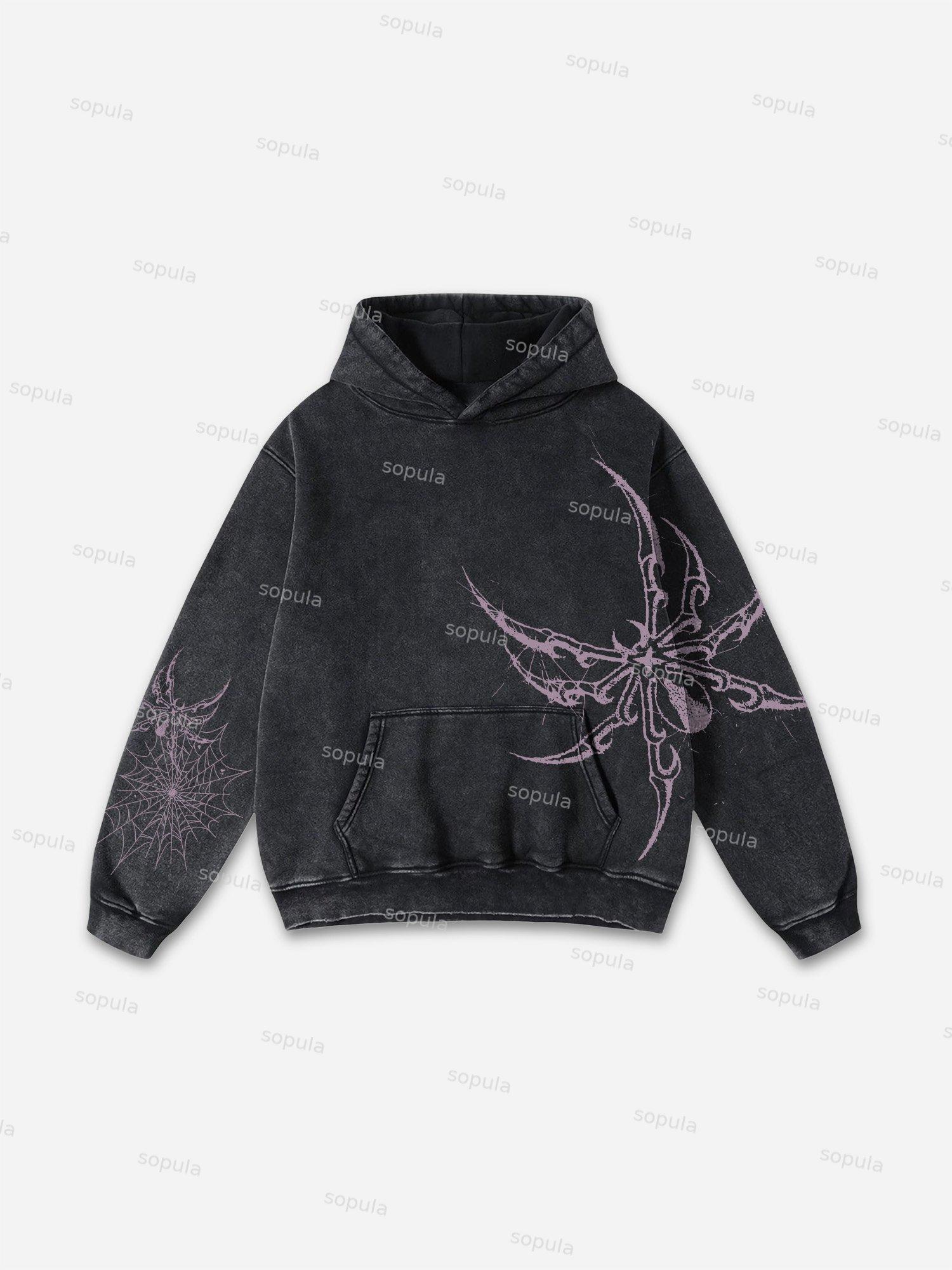 Sopula Child Of God Print Acid Washed Hoodie Product Image