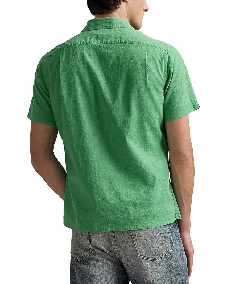 Textured Cotton-linen Shirt Sweater Product Image