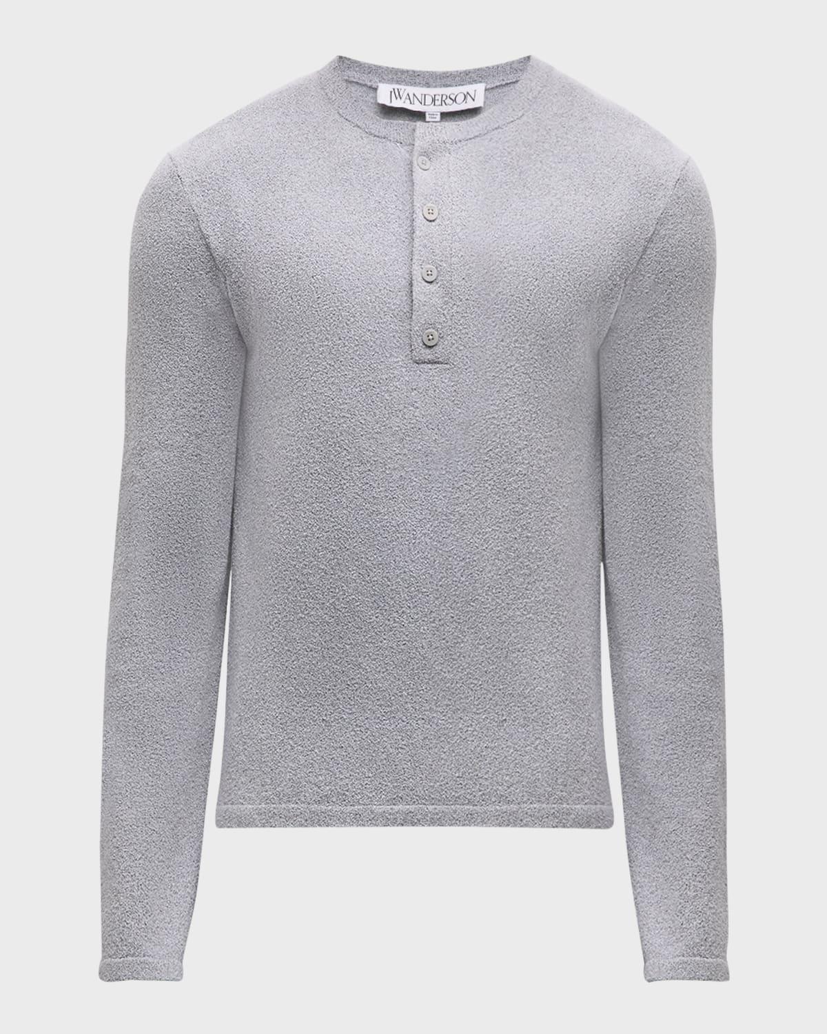 Mens Boucle Henley Shirt Product Image
