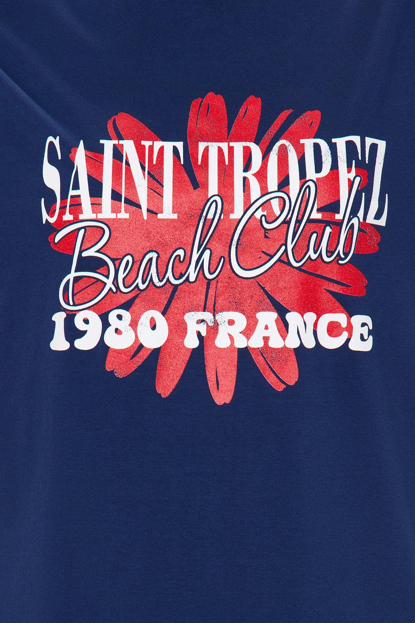 St. Tropez Beach Club Oversize  Short Set - Navy Product Image