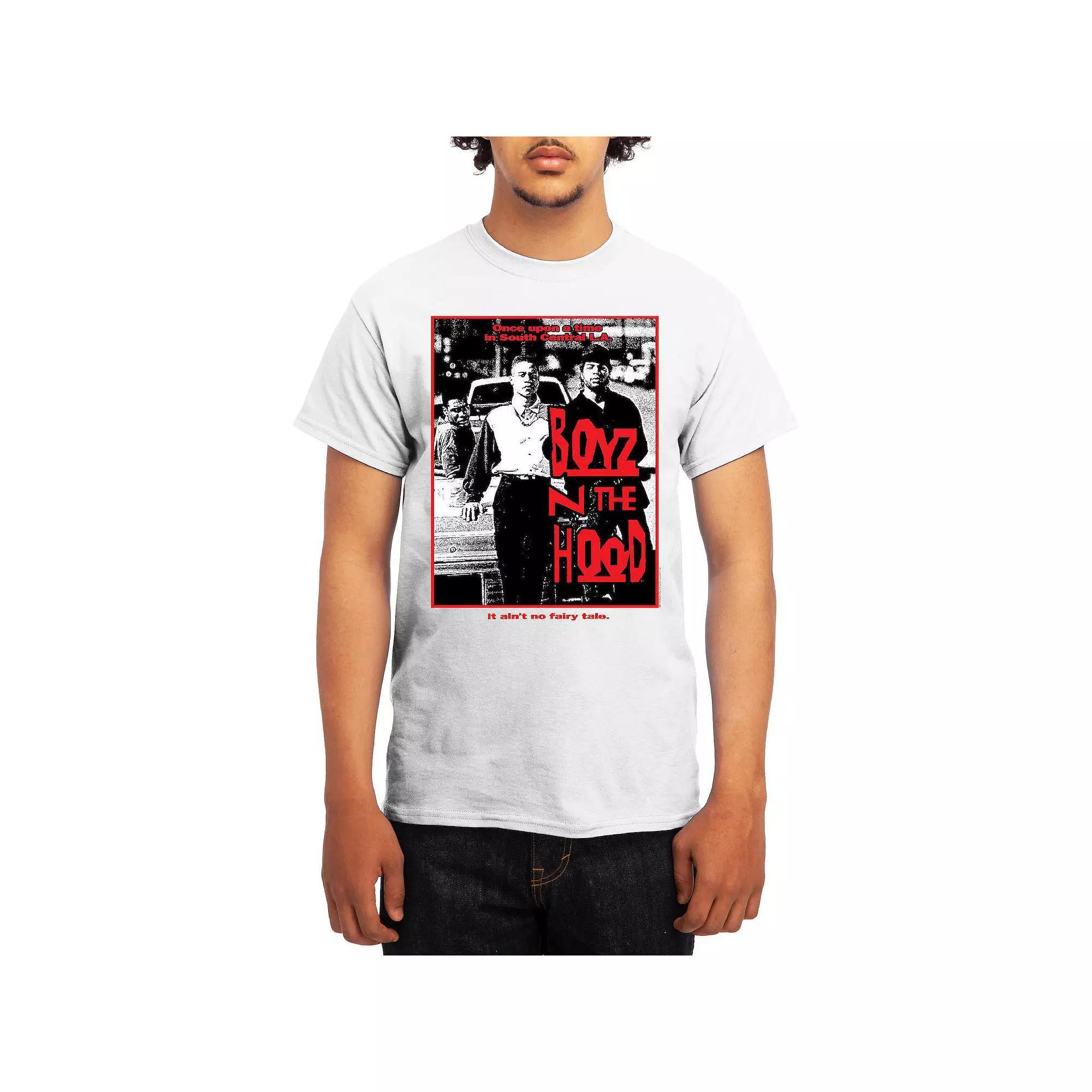 Men's Boyz N' The Hood No Fairytale Black & White Poster Tee, Size: Medium Product Image