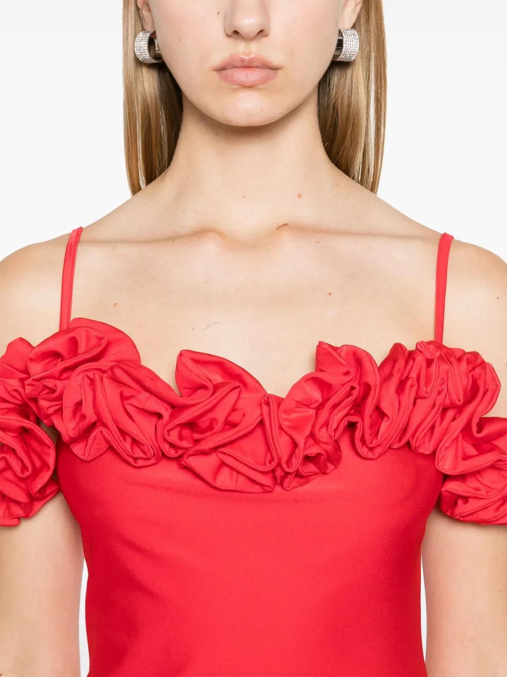 ruffle-detail maxi dress Product Image