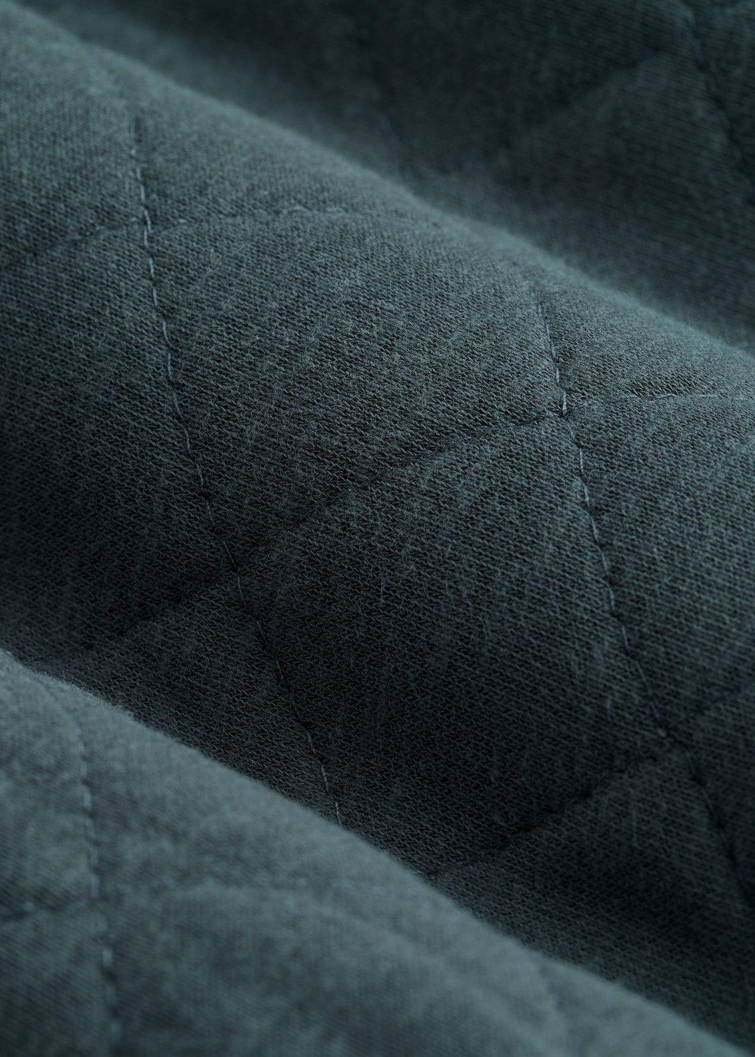 Quilted Shacket for Tall Men in Soft Green Product Image