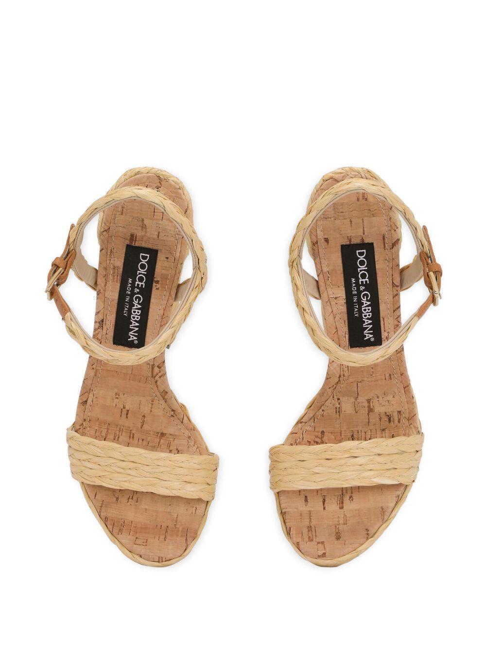 145mm raffia platform sandals Product Image