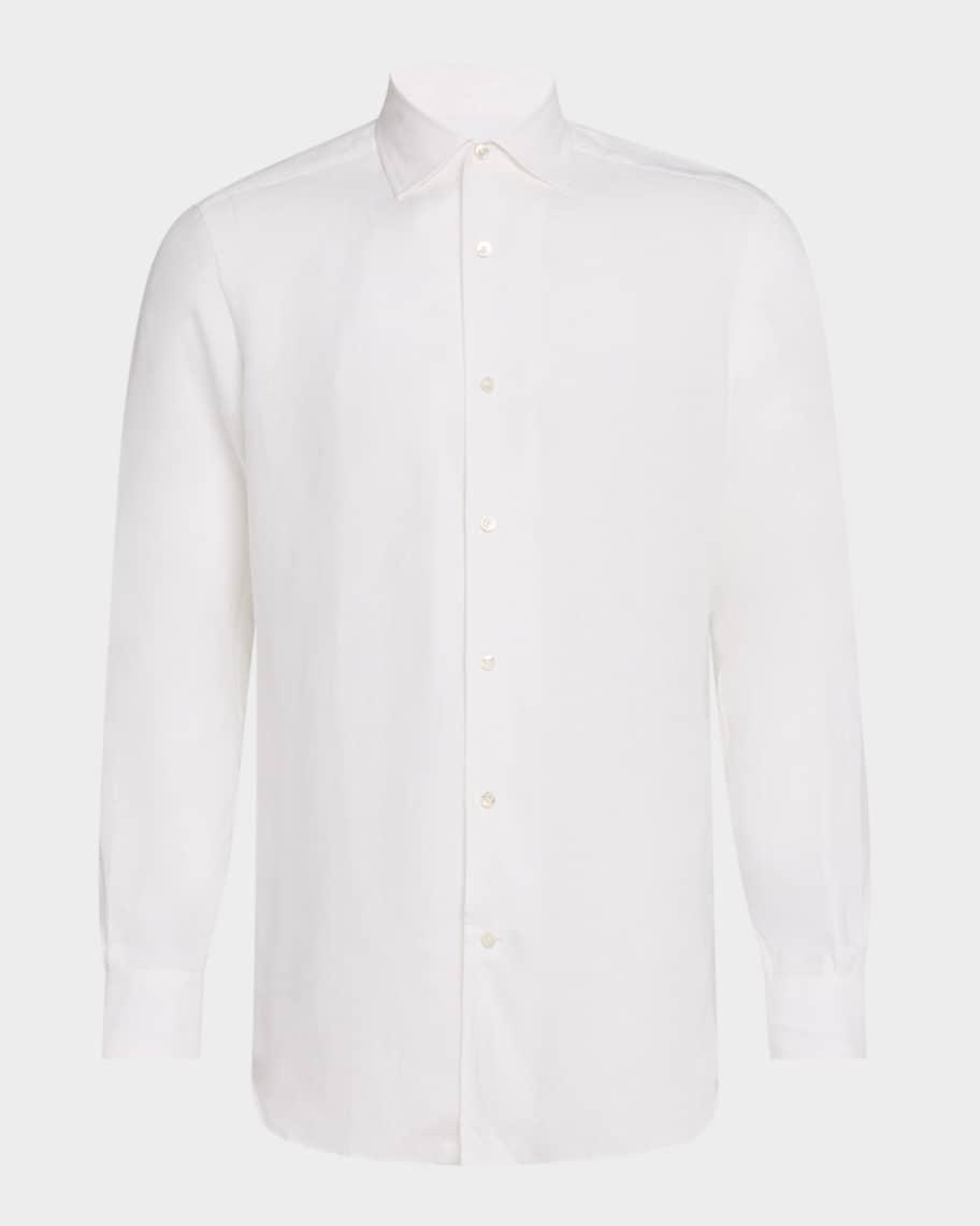 Mens Oasi Lino Casual Button-Down Shirt Product Image
