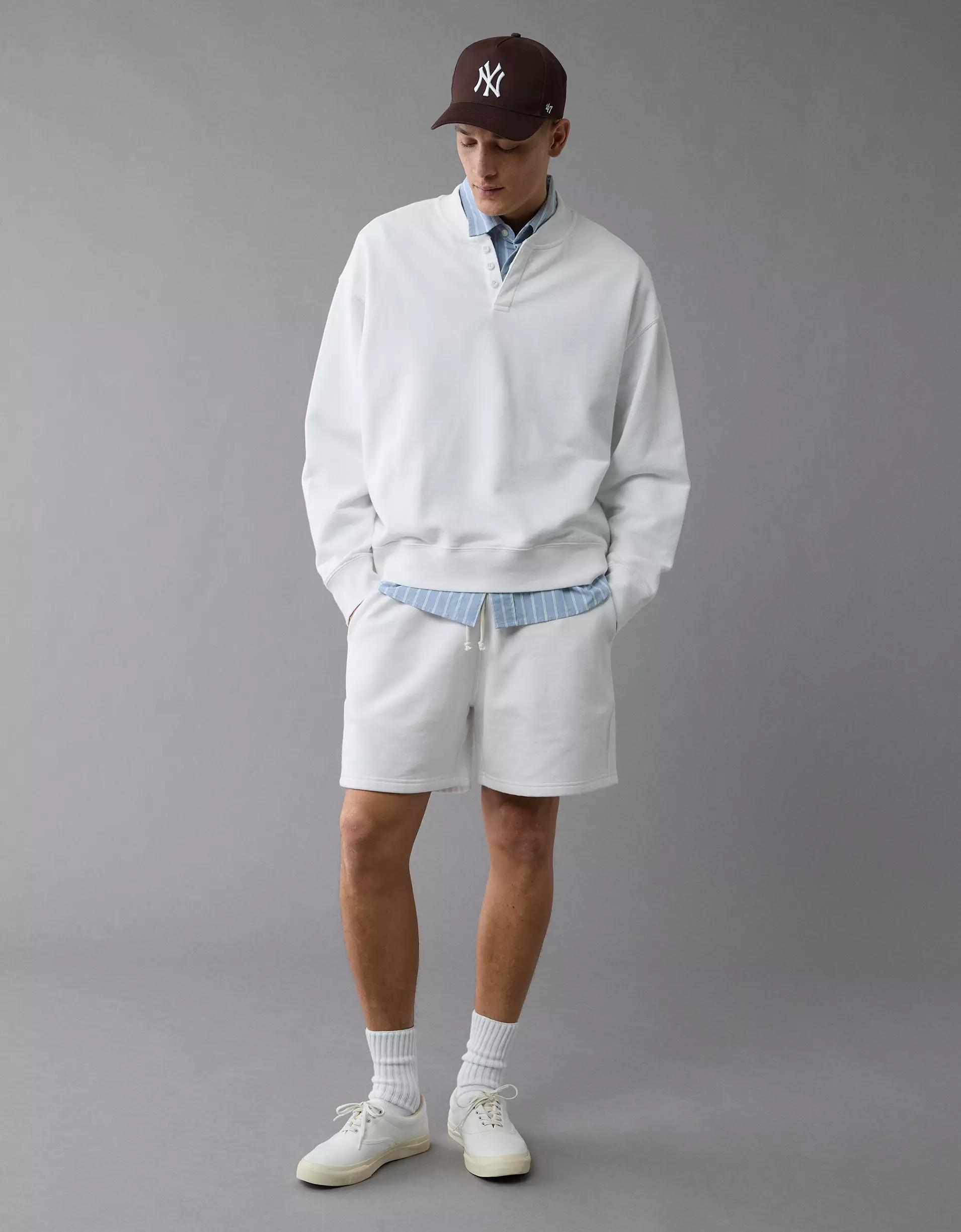 AE Henley Sweatshirt Product Image