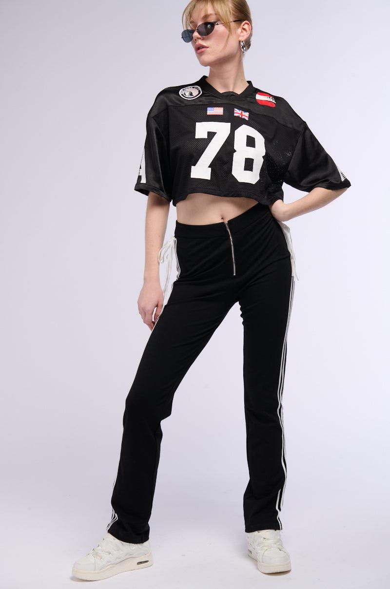 MALIA SIDE STRIPE STRAIGHT LEG PANT Product Image