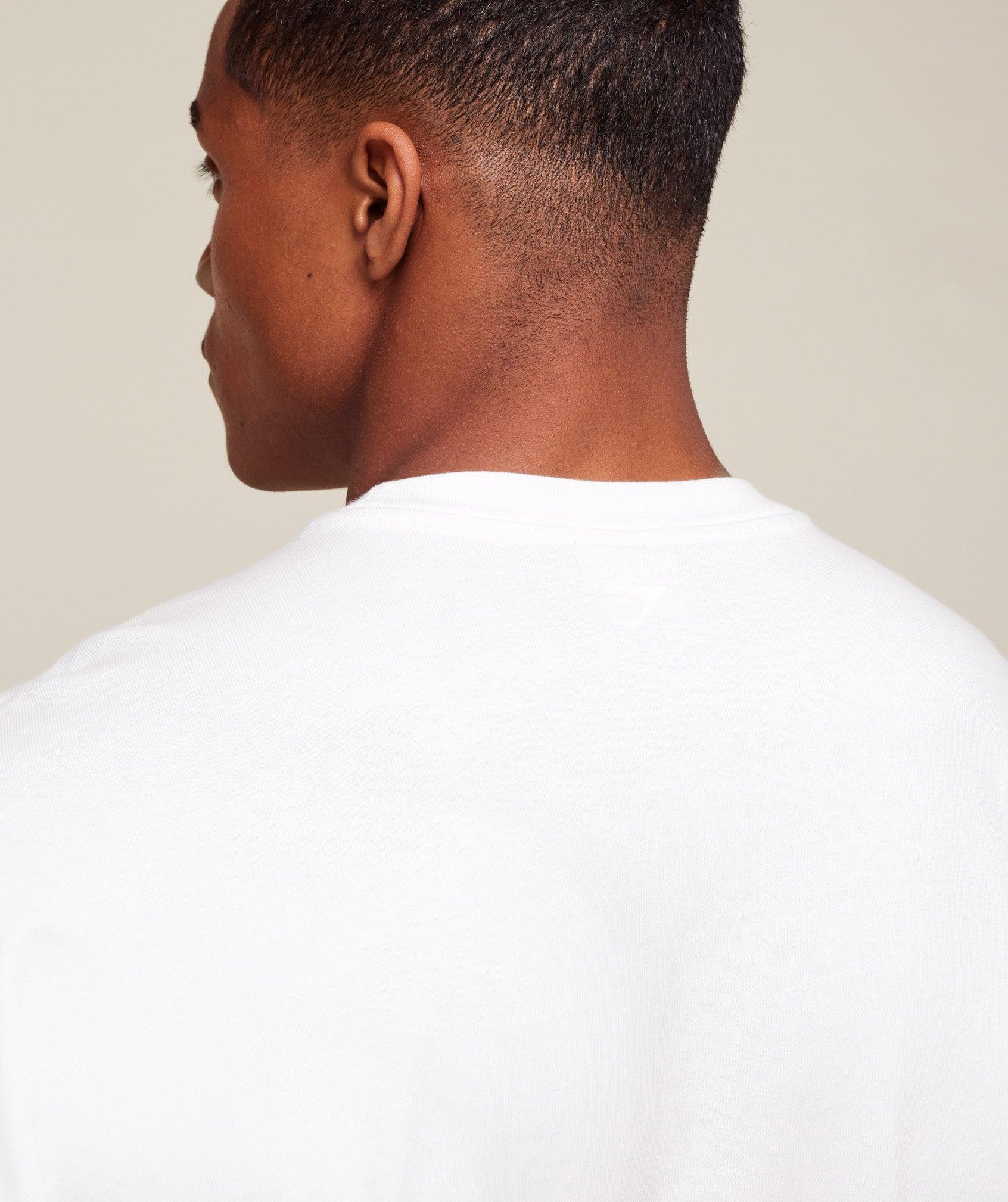 Gymshark GSLC T-Shirt - White Male Product Image