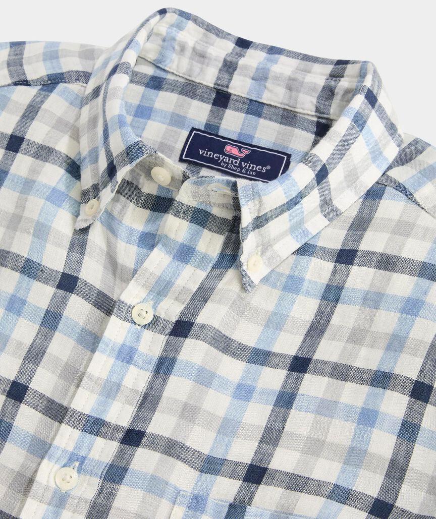 Windward Tattersall Linen Shirt Product Image