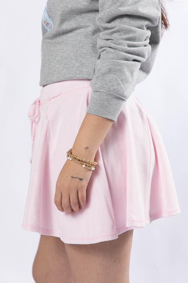 Where To Next Pink Knit Skort SALE Product Image