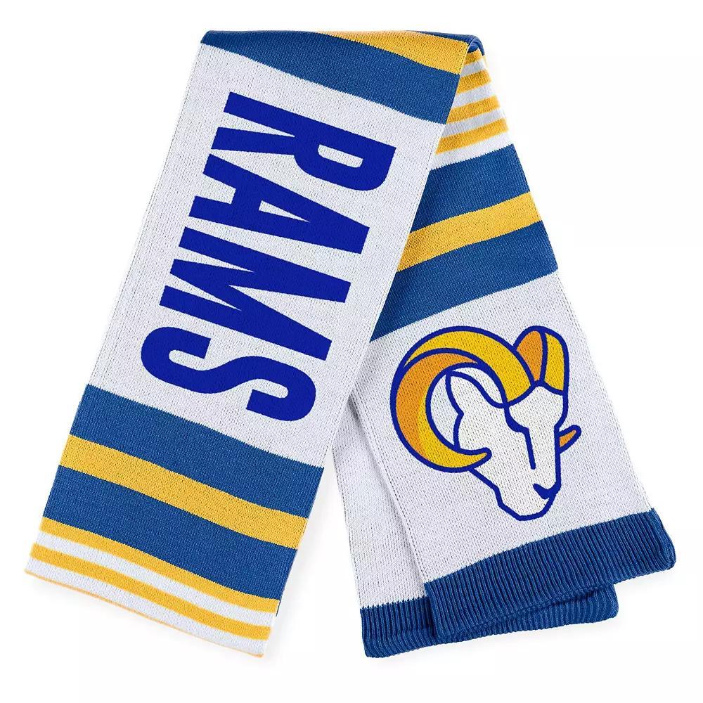 Women's WEAR by Erin Andrews Los Angeles Rams Jacquard Striped Scarf, Team Product Image