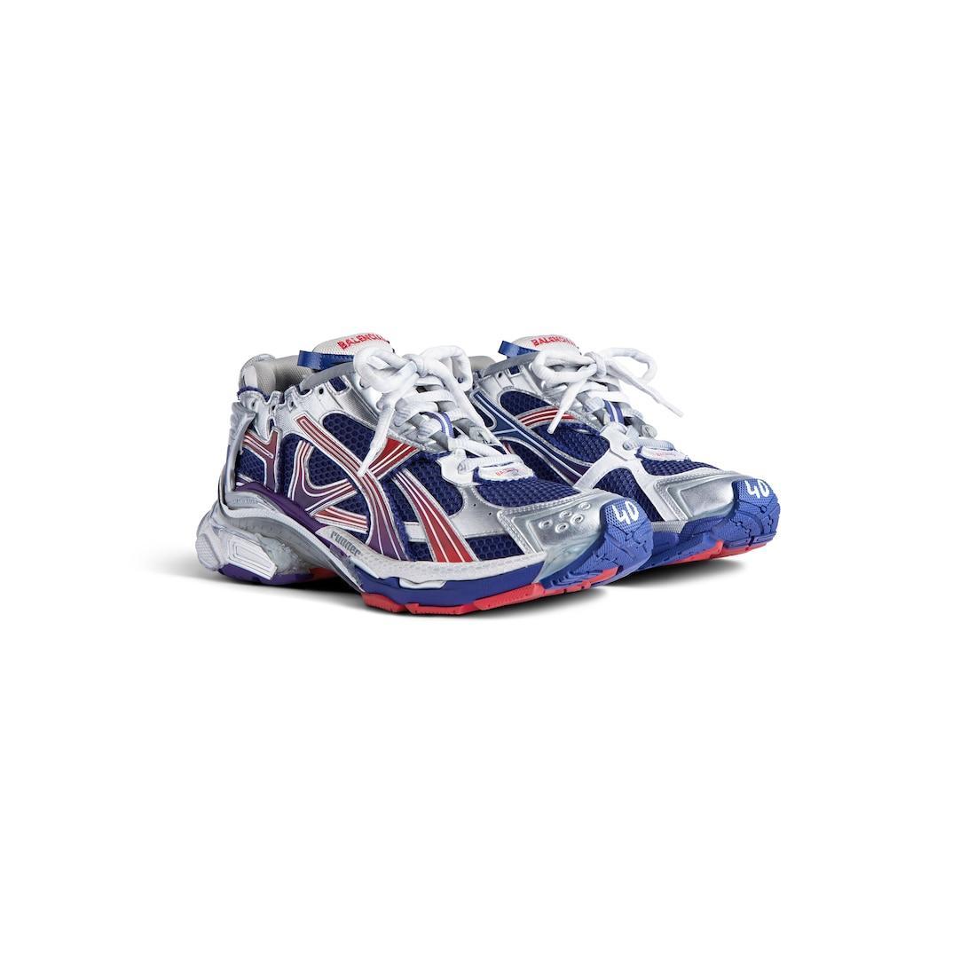 Men's Runner Gradient Sneaker  in Navy/red/grey Product Image