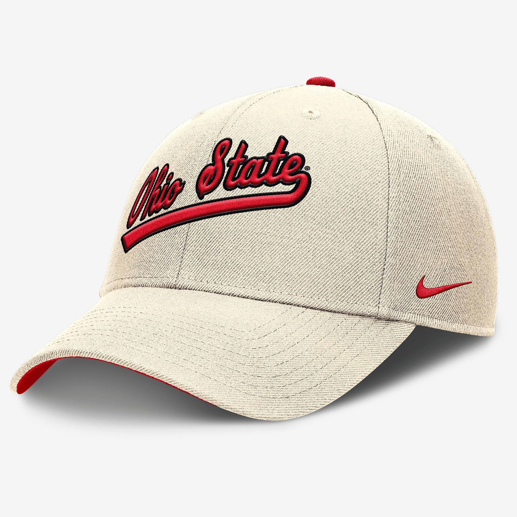 Ohio State Buckeyes Primetime Rise Men's Nike College Adjustable Hat Product Image