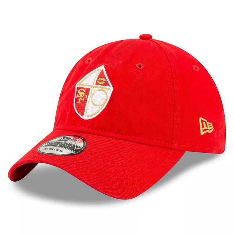 Men's New Era Scarlet San Francisco 49ers Core Classic 9TWENTY Adjustable Hat, Red Product Image
