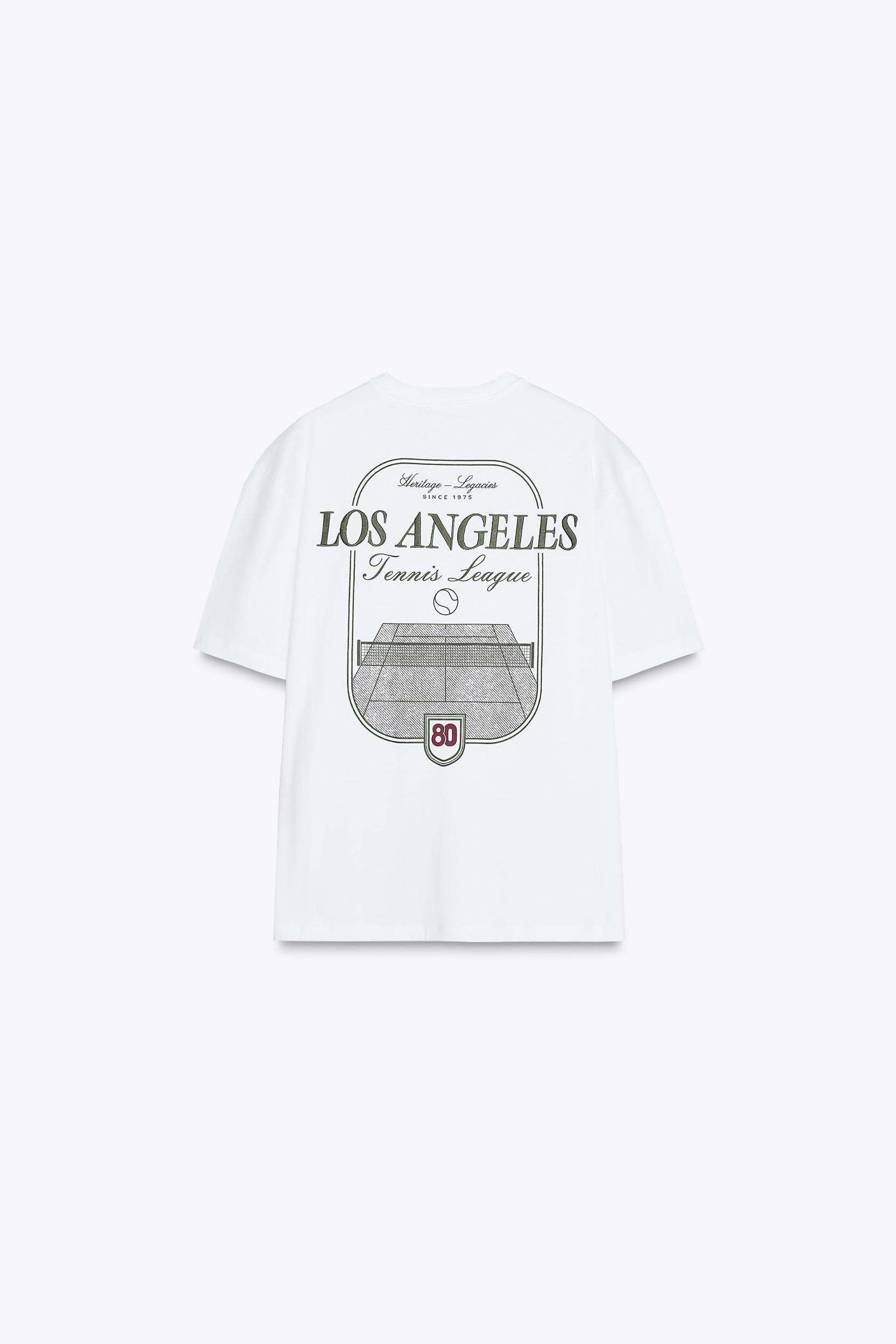T-SHIRT WITH CONTRASTING TEXT Product Image