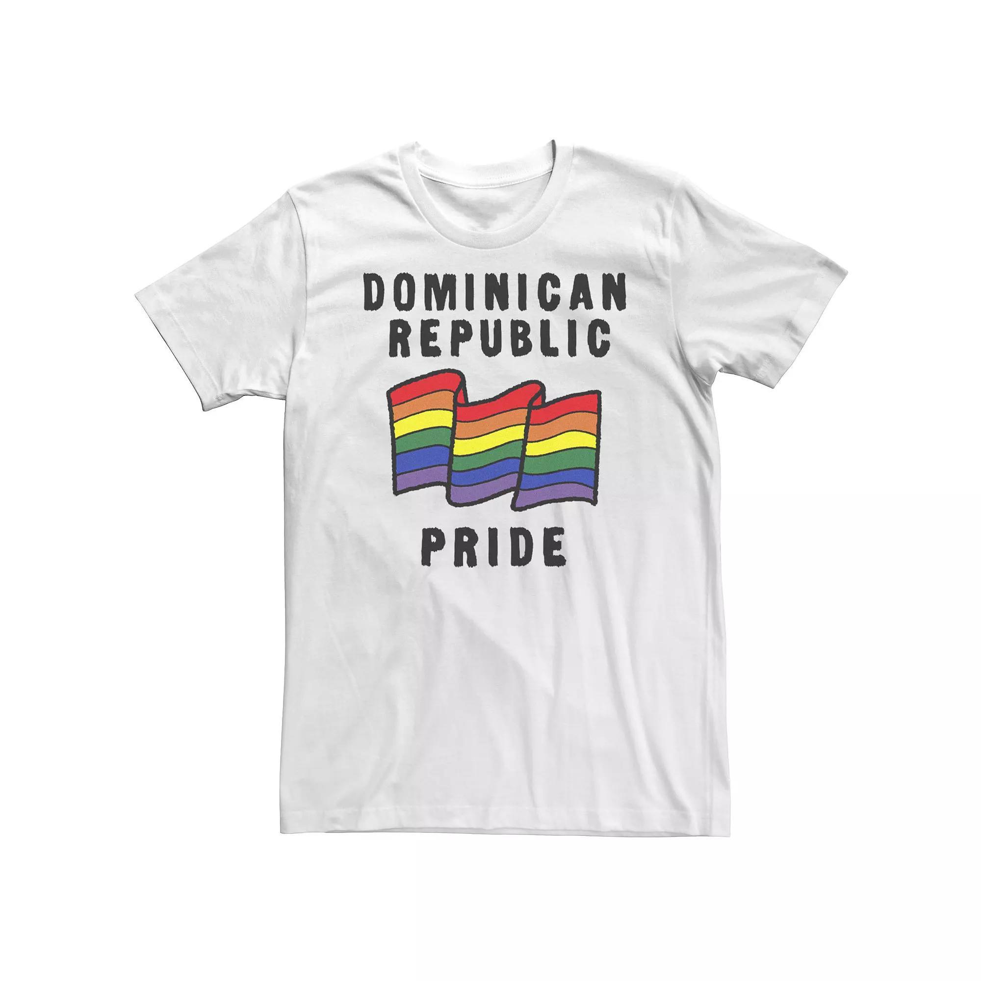 Big & Tall Fifth Sun Dominican Republic Pride Sketched Flag Tee, Men's, Size: 5XL, White Product Image