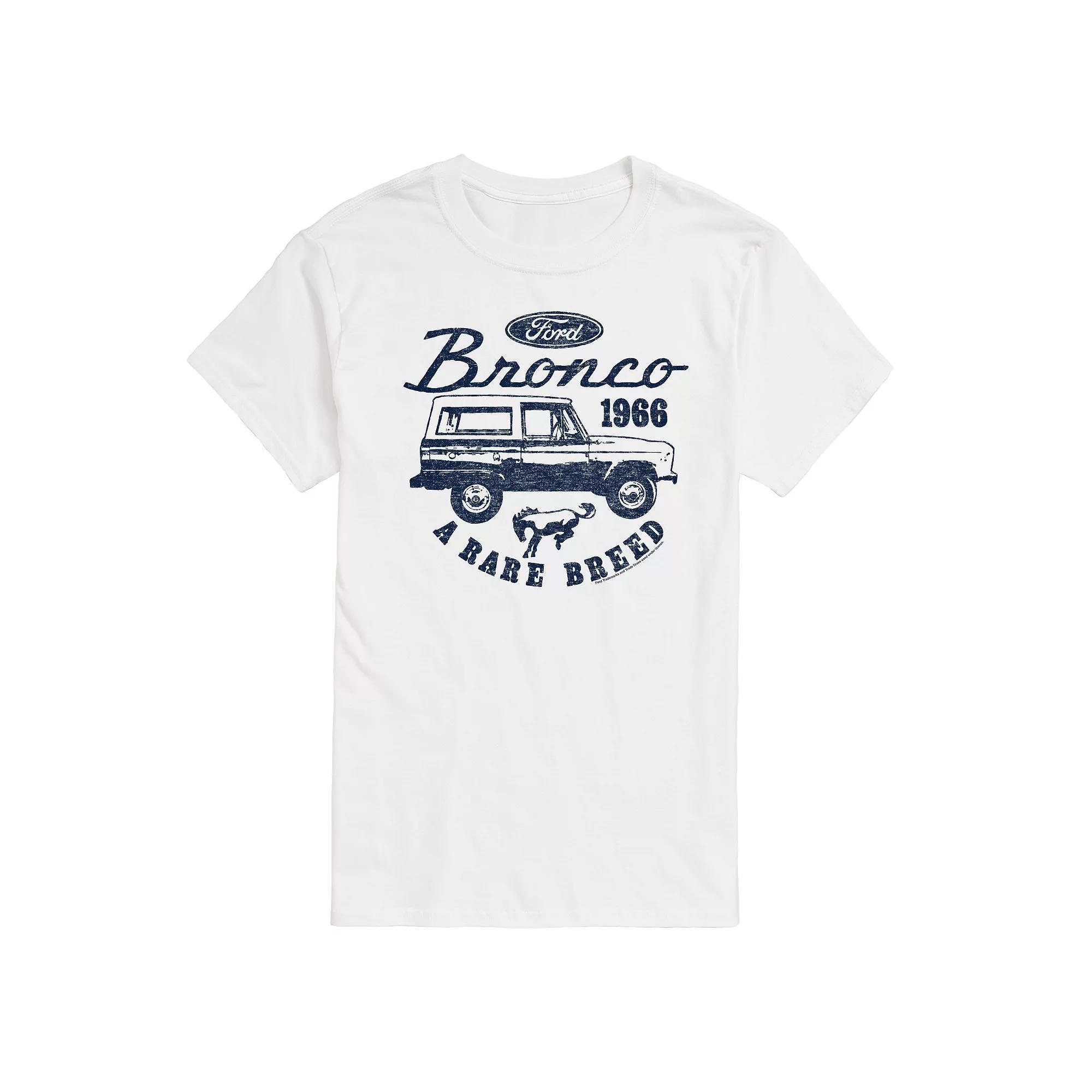 Big & Tall Ford Vintage Bronco Rare Breed Graphic Tee, Men's, Size: XXL Tall, White Product Image