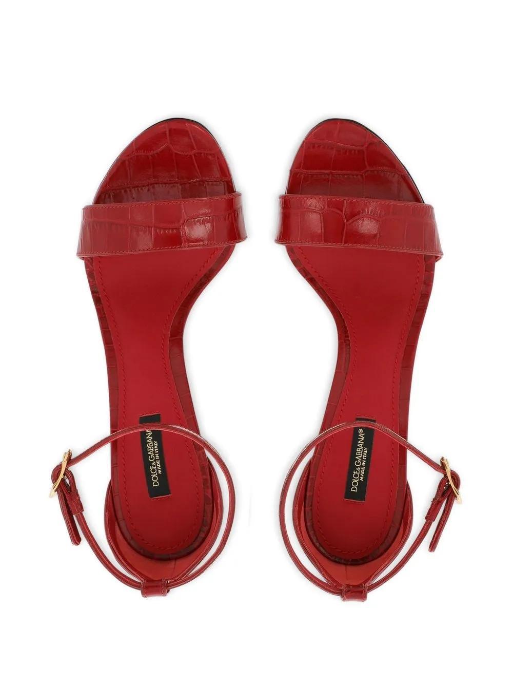 Baroque DG 105mm leather sandals Product Image
