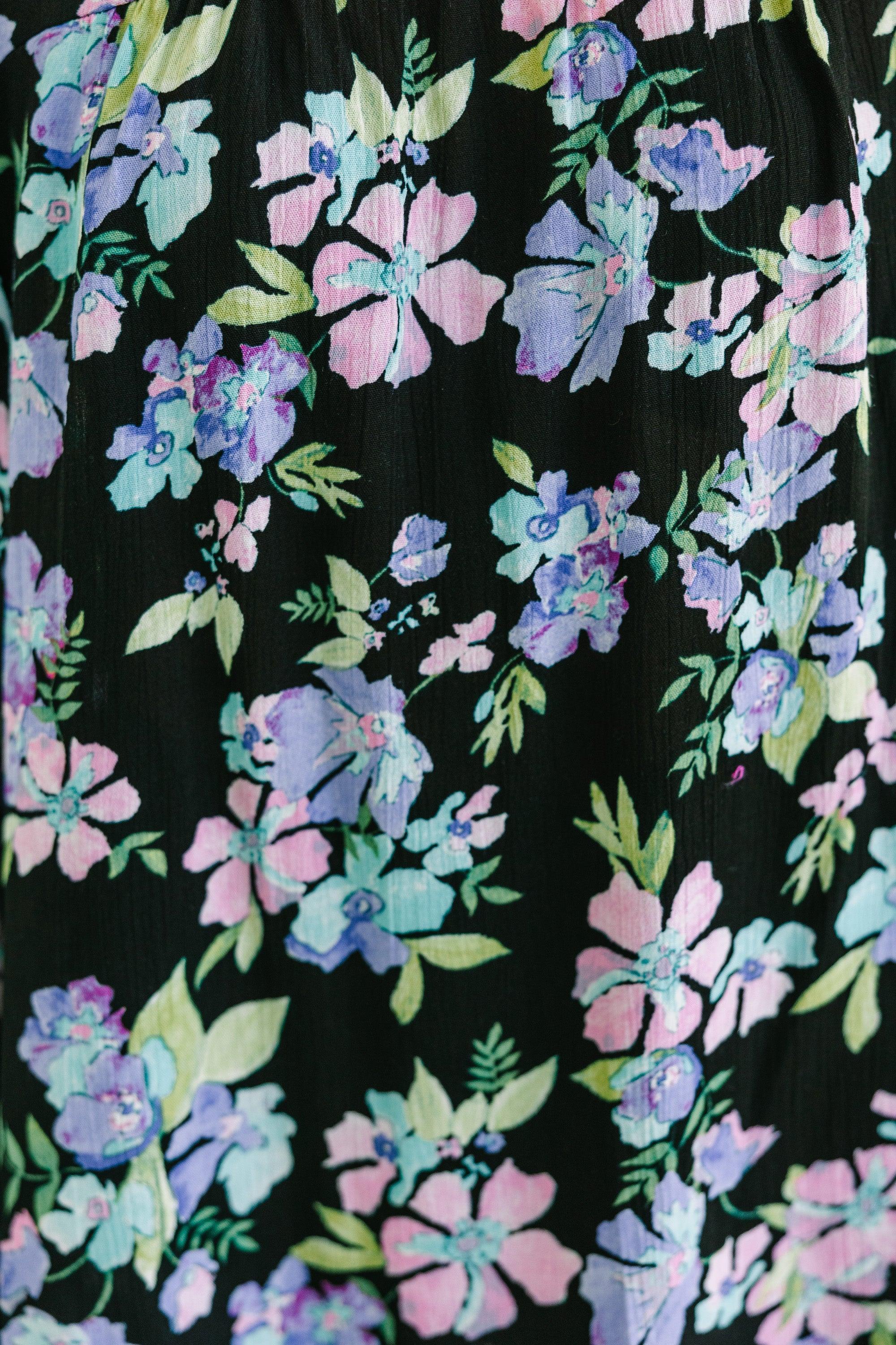Ready For The Day Black Floral Blouse Female Product Image
