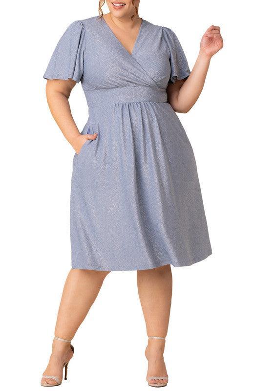 Crystal Cove Midi Cocktail Dress - Plus Product Image