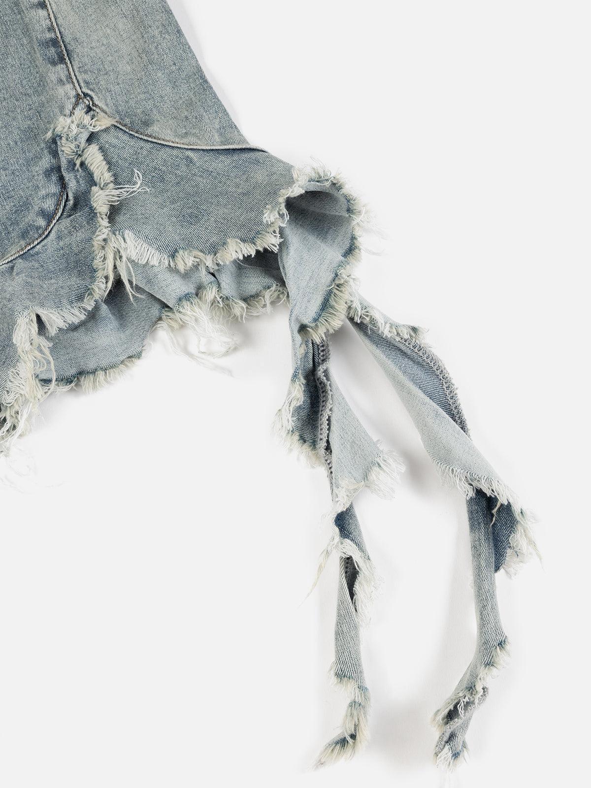 Aelfric Eden Fringe Hem Denim Tank Top Female Product Image
