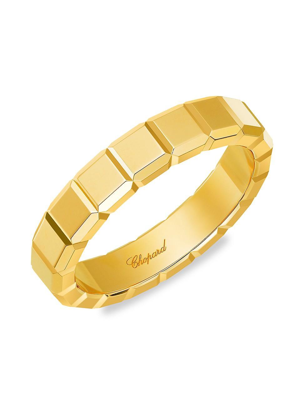 Womens Ice Cube 18K Yellow Gold Ring Product Image