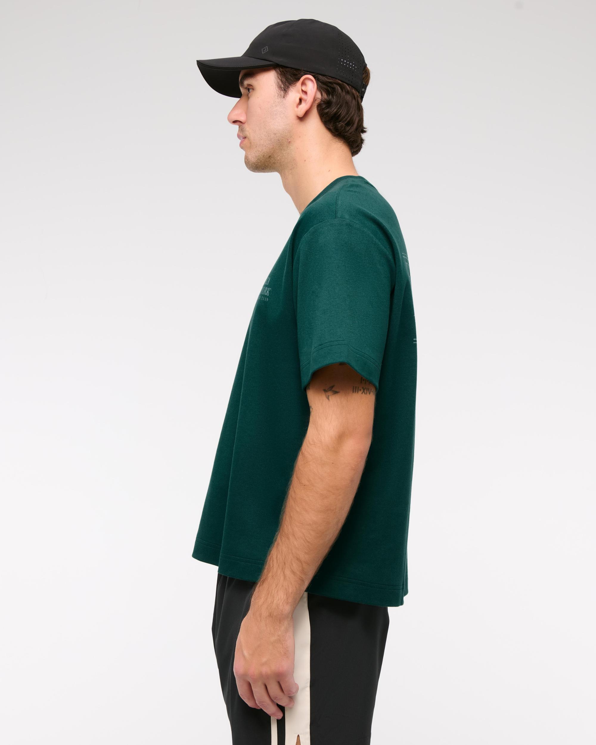 YPB Active Cropped Heavyweight Cotton Tee Product Image