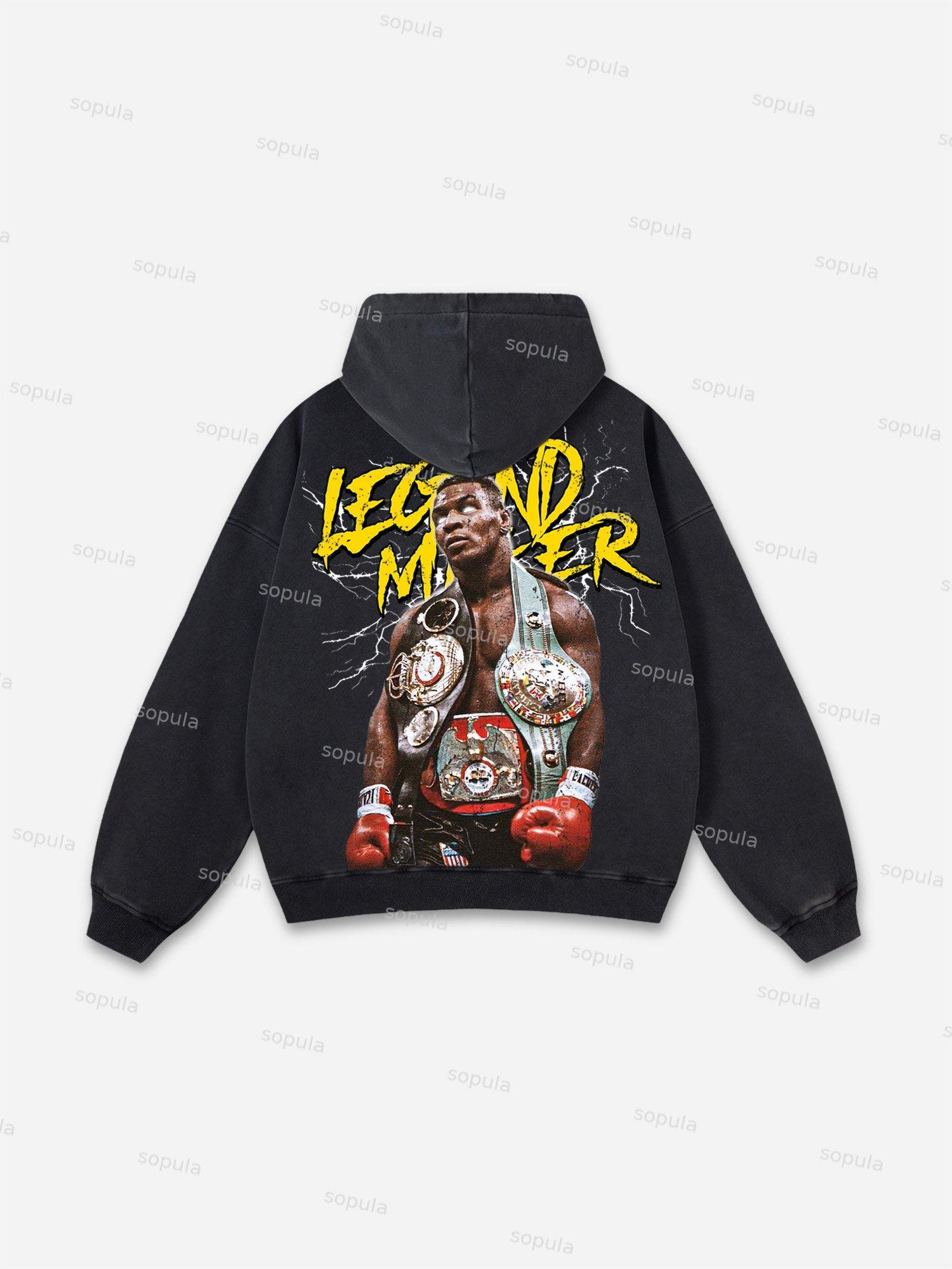 Red Spider Graphic Washed Hoodie Product Image