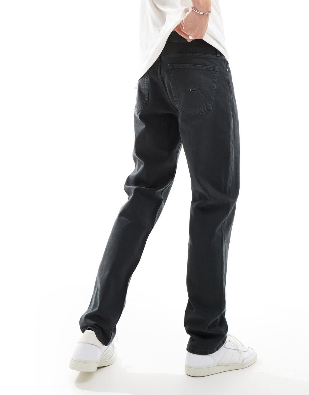 Tommy Jeans Ryan regular straight pants in gray Product Image