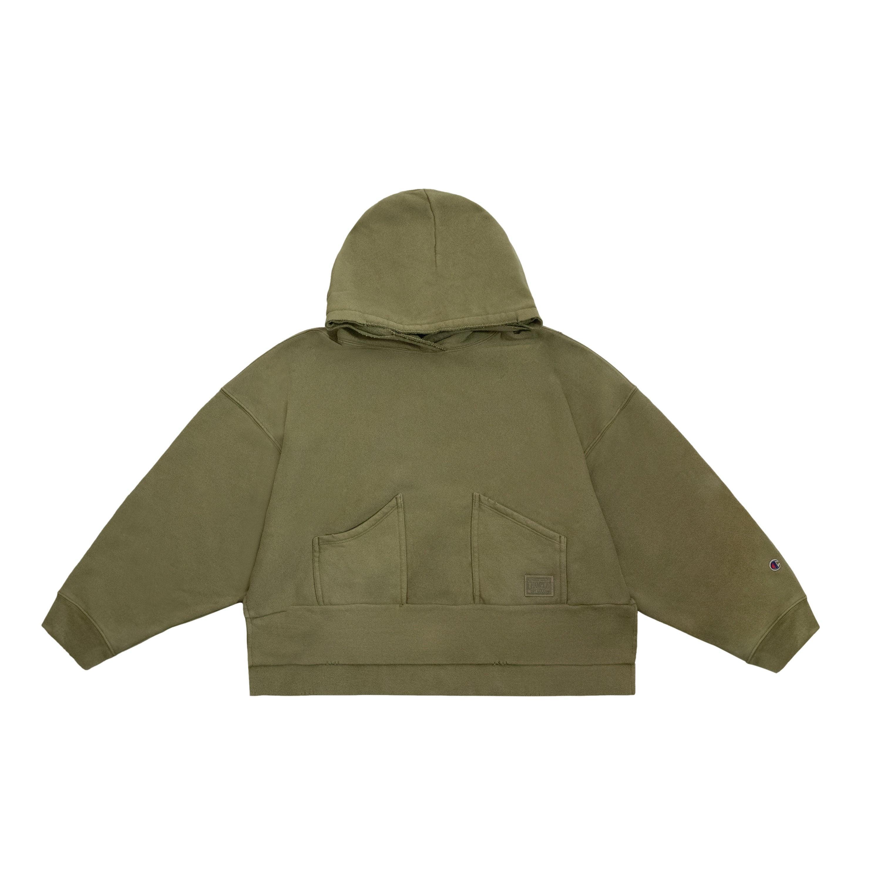Womens Champion Reverse Weave Hoodie, Vintage Wash, Dry Goods Label Time Capsule Warm Chocolate Brown XL Product Image