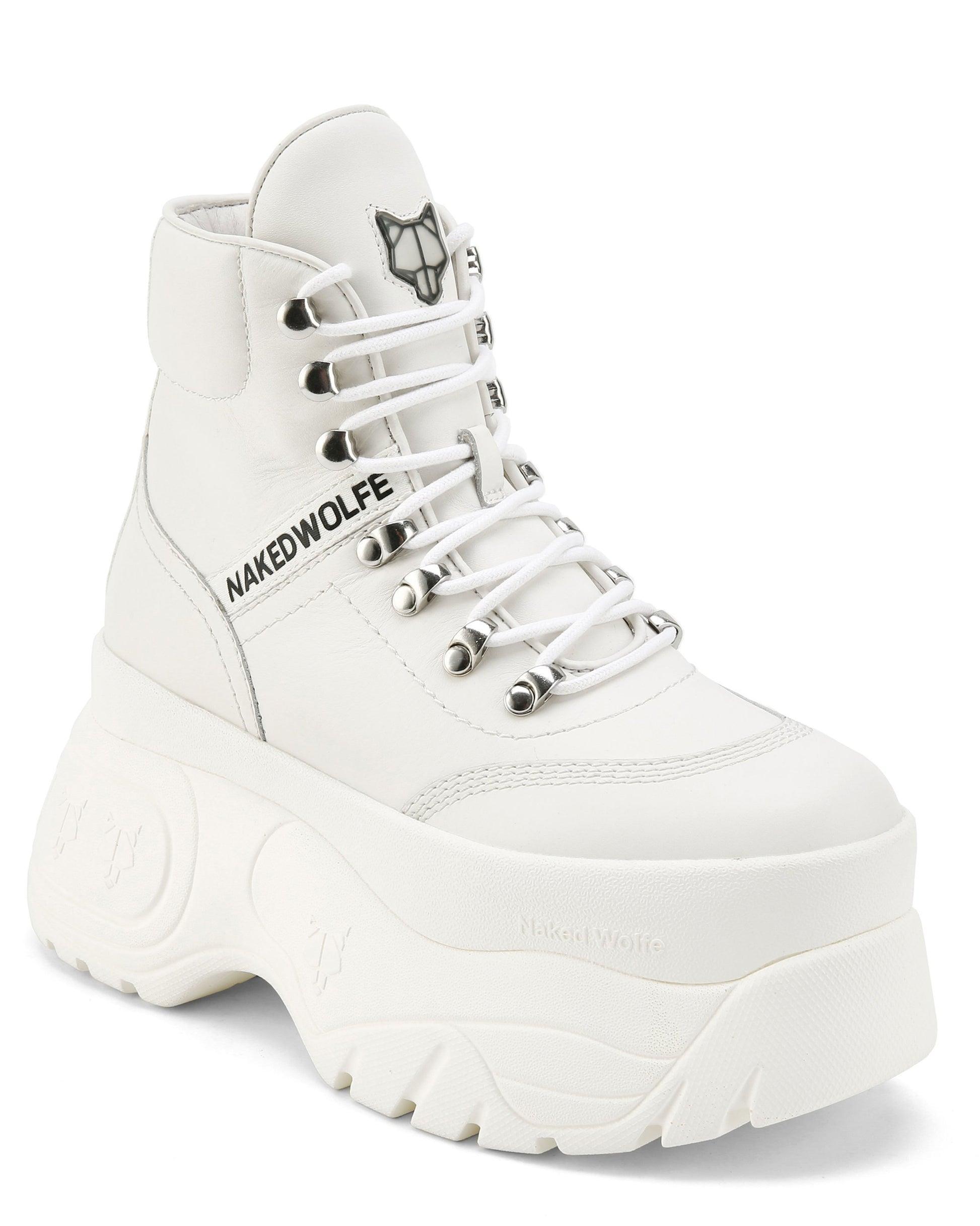 Spike White Leather Product Image
