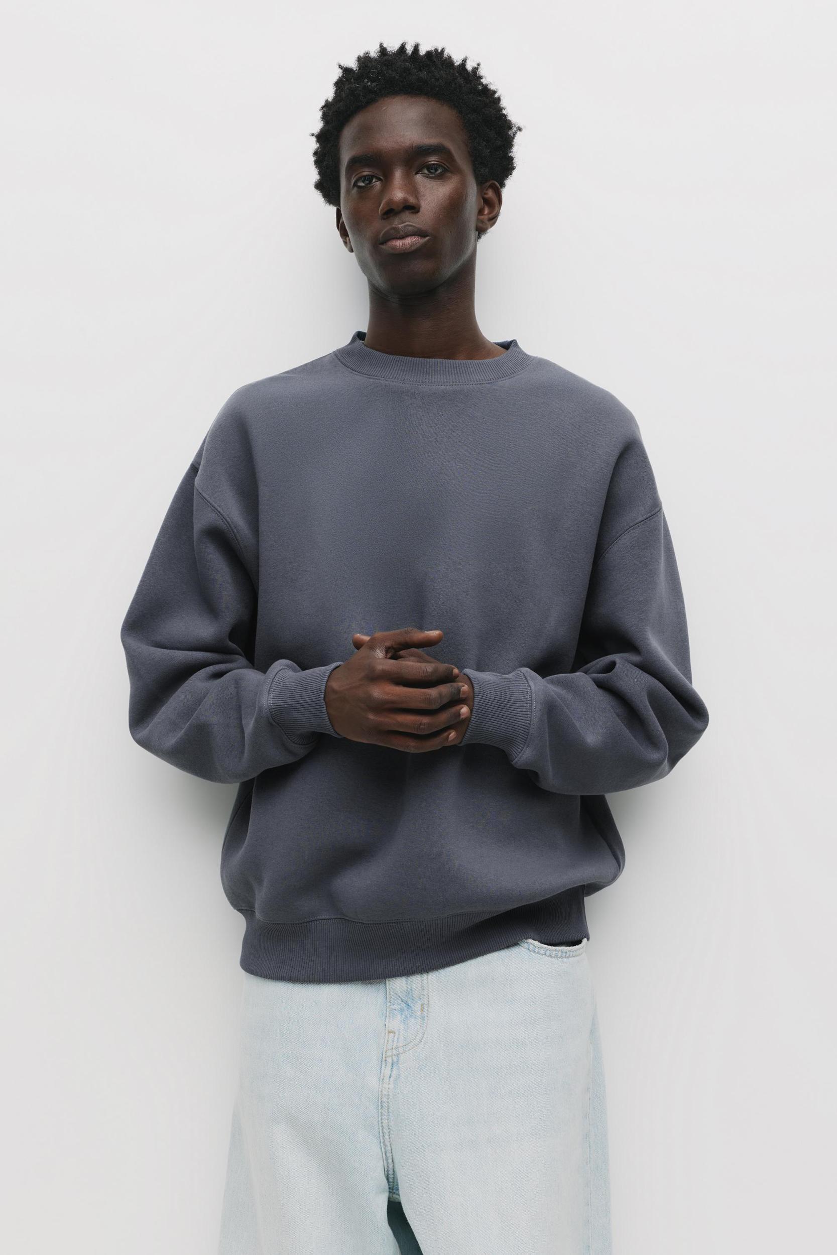 Basic crew neck sweatshirt Product Image