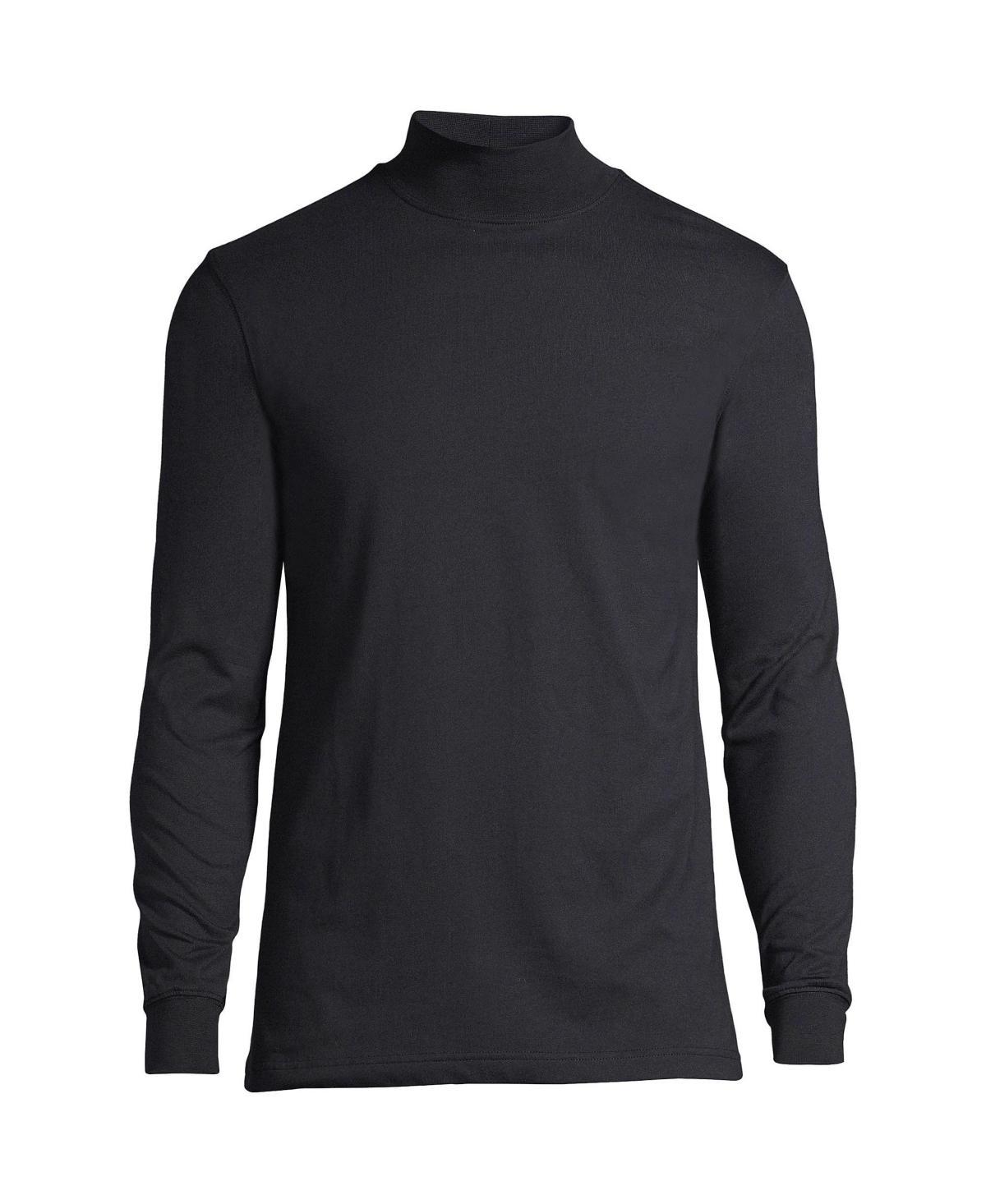 Men's Lands' End Super-T Mock Turtleneck, Size: XL, Radiant Blue Product Image