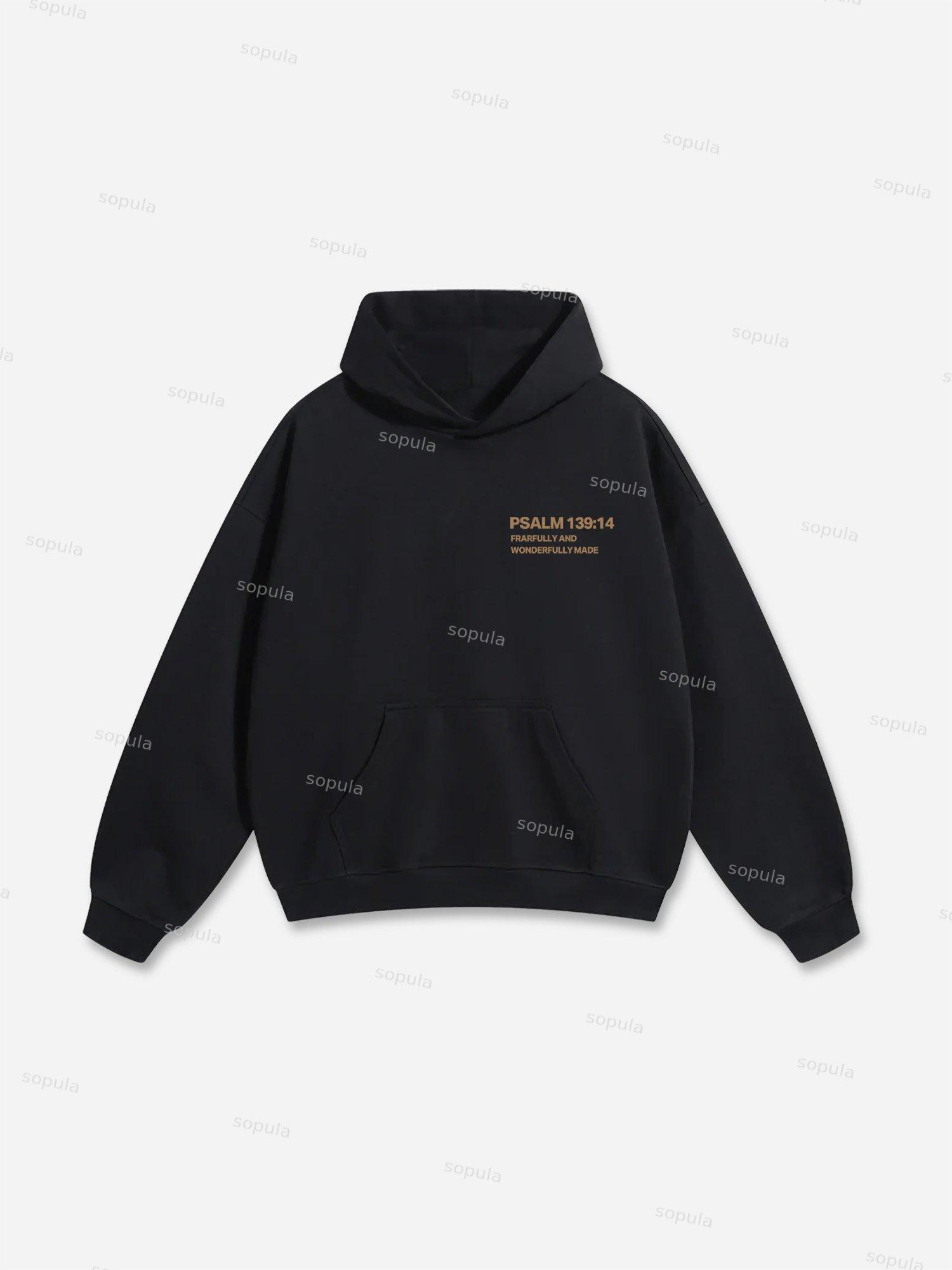 Vintage Boxer Patch Graphic Print Oversized Hoodie Product Image