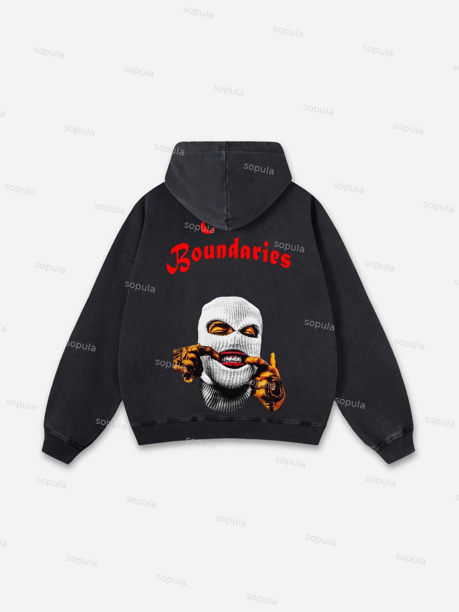 Vintage Butterfly Graphic Washed Hoodie Product Image