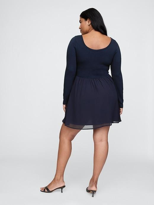 Mixed Media Mini Dress Product Image