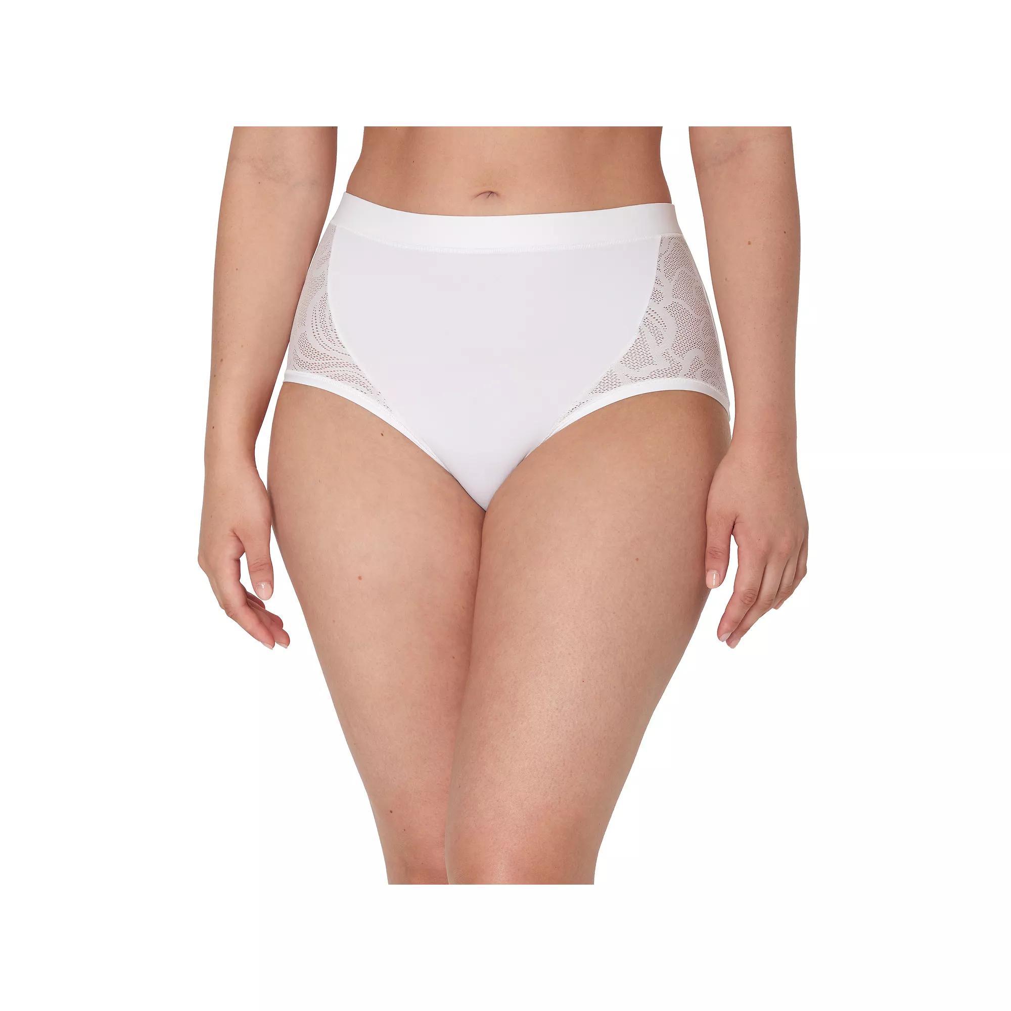 Women's Bali®'s Coolest Smoothing High-Waist Brief Panty DFCSBF, Size: Small, White Product Image