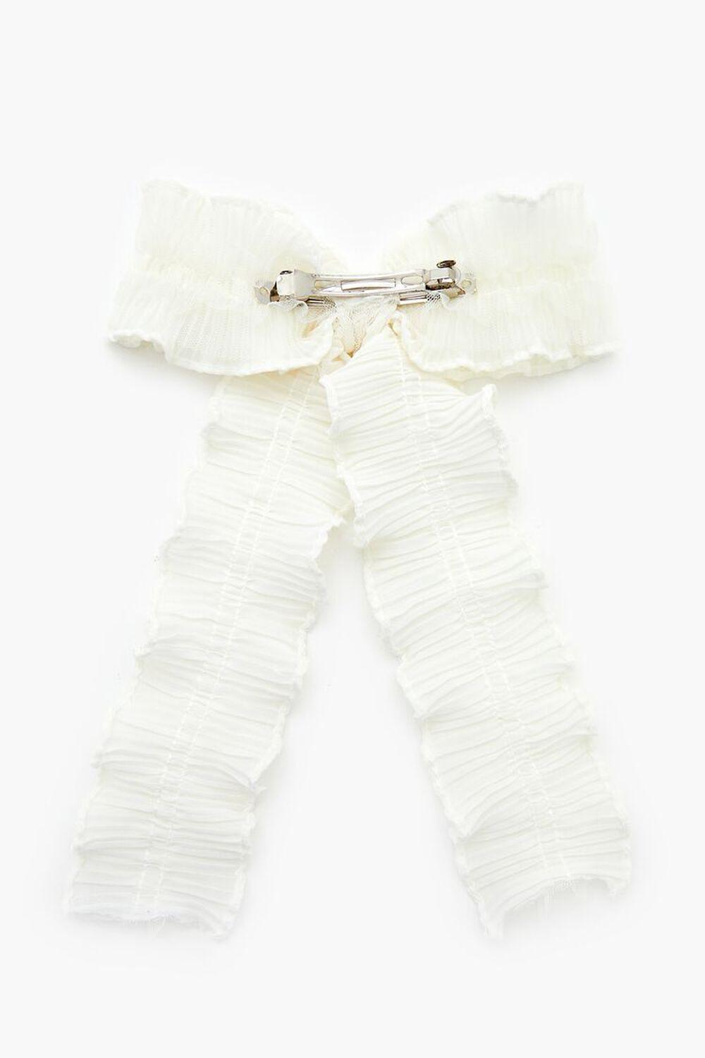 Crinkled Bow Hair Barrette | Forever 21 Product Image