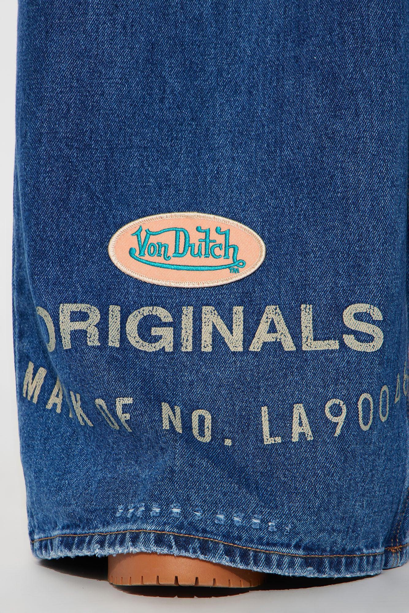 Von Dutch Originals Baggy Jeans - Dark Wash Product Image