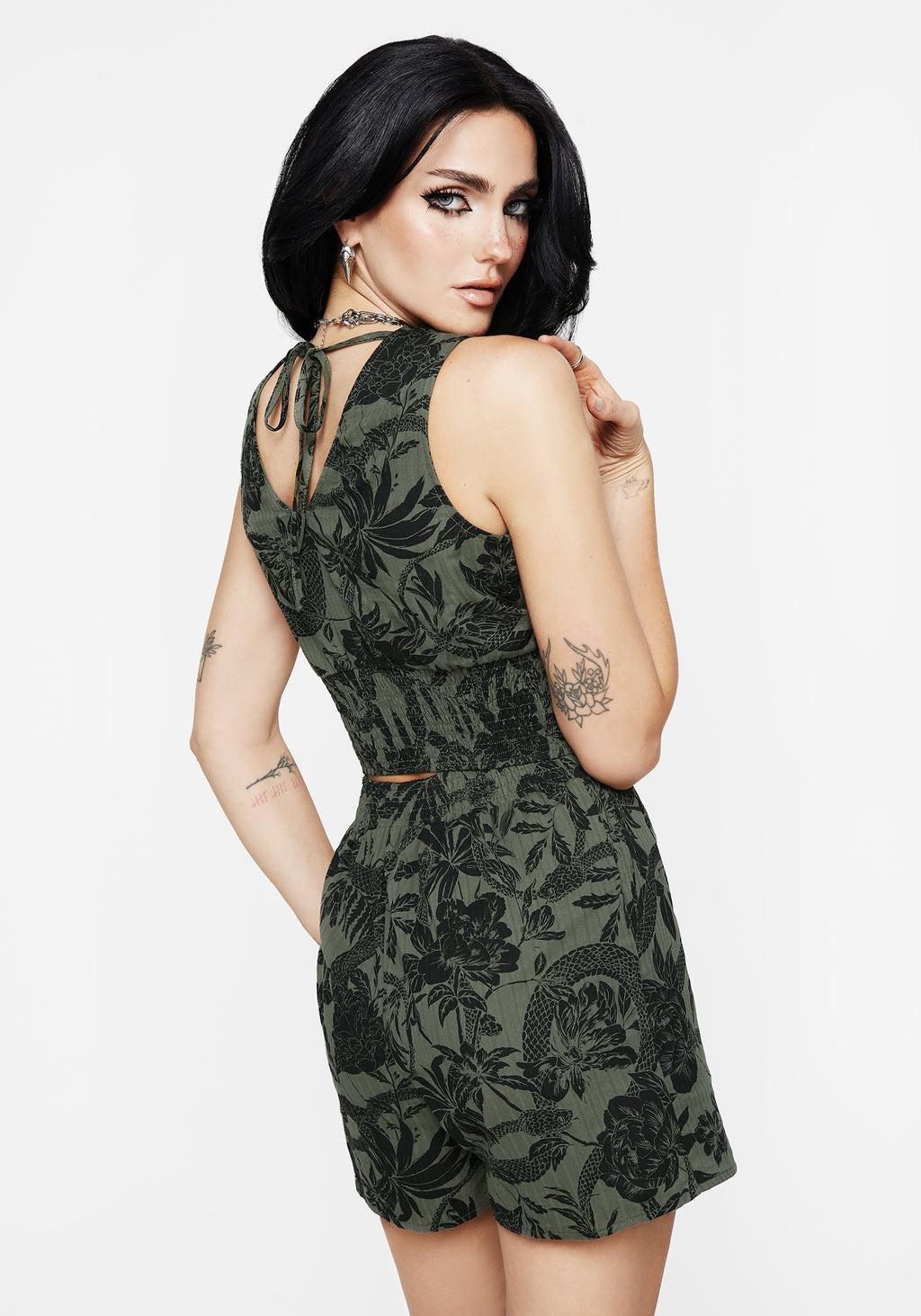 Bashe Cotton Tank - Green Product Image