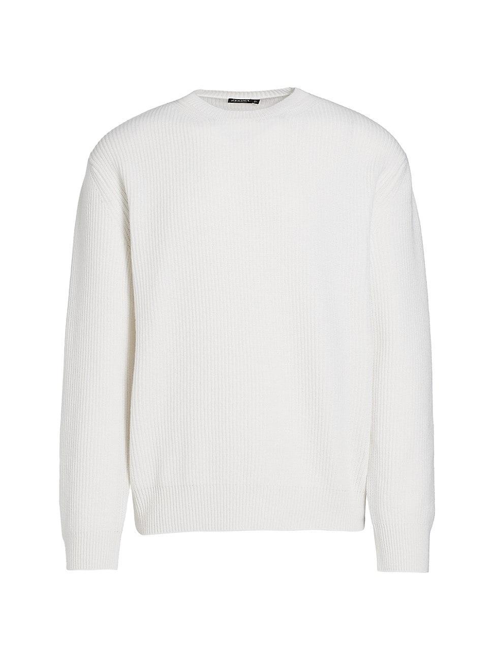 Men's Cashmere Rib Crewneck Sweater Product Image
