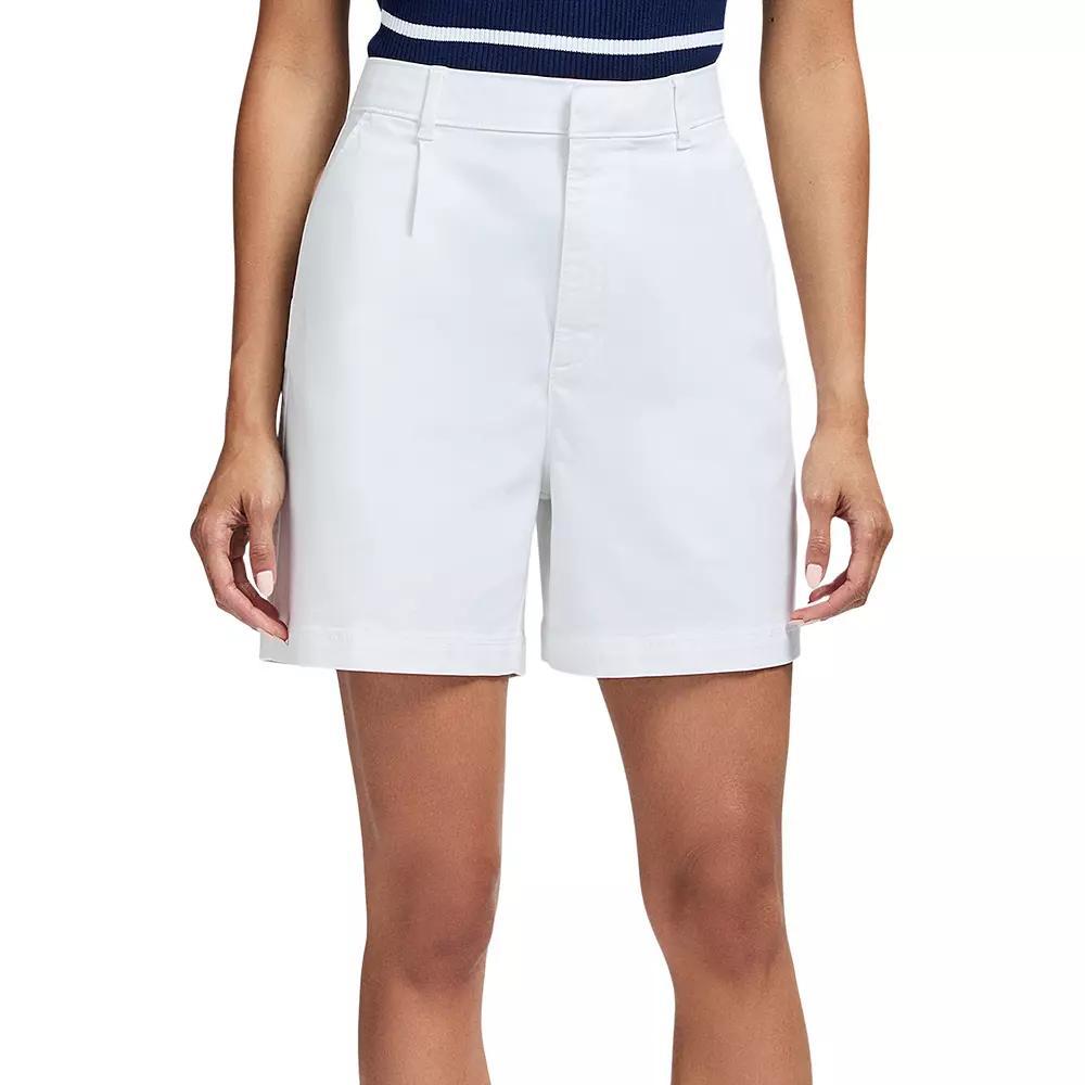 Women's IZOD Tina Twill Shorts, Size: 6, Bright White Product Image