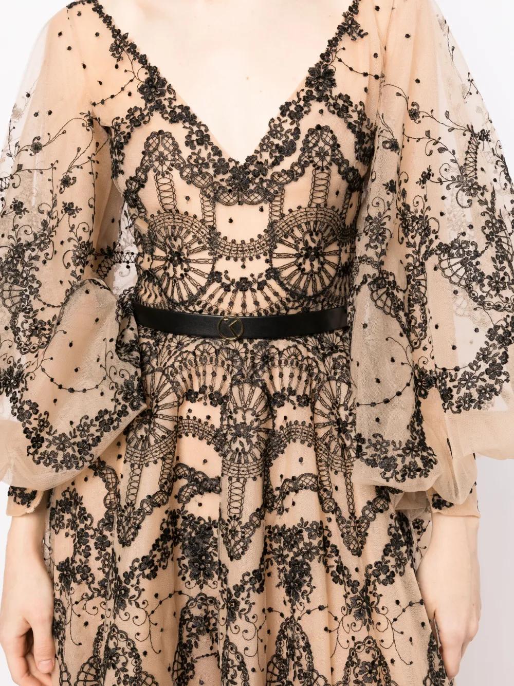 long-sleeve tule gown Product Image