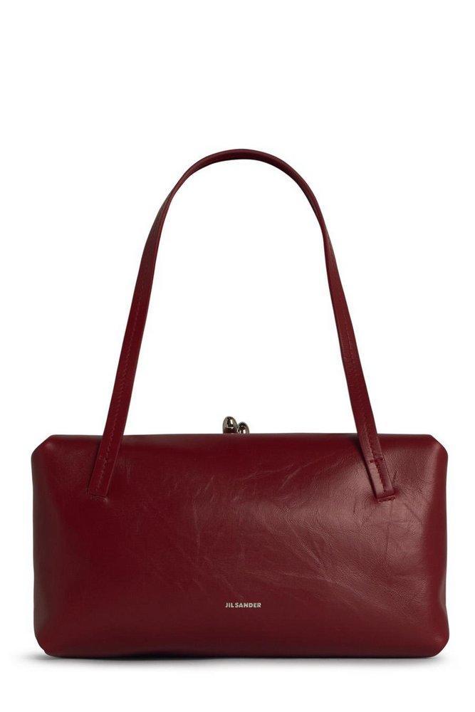 JIL SANDER Goji Soft Handle Tote Bag In Red Product Image