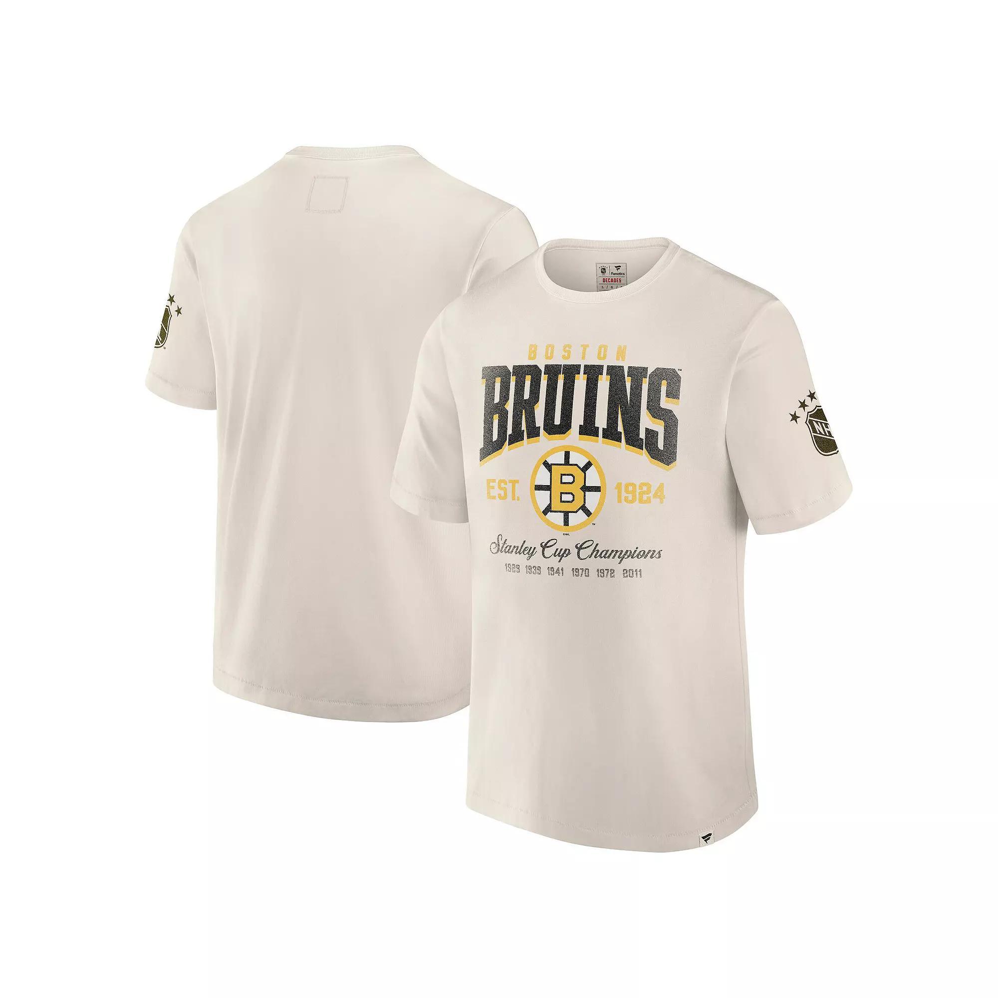 Men's Fanatics White Boston Bruins Decades Collection Timeless T-Shirt, Size: Small Product Image