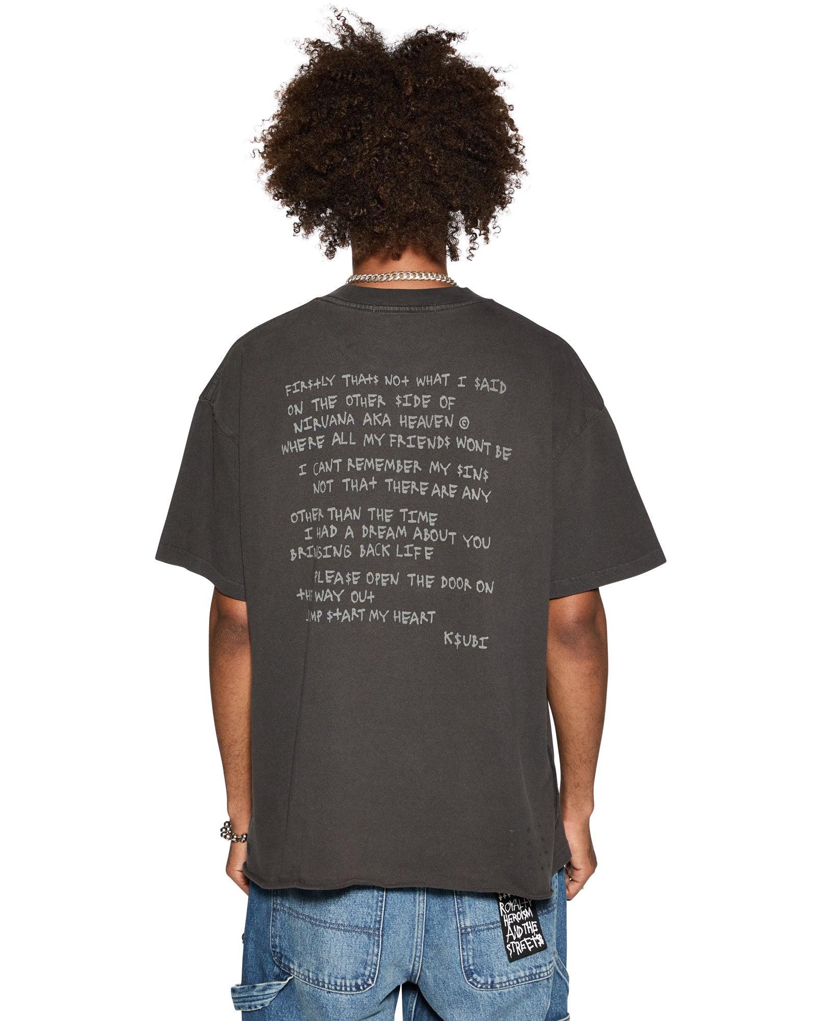 HIT LIST EKCESS SS TEE FADED BLACK Male Product Image